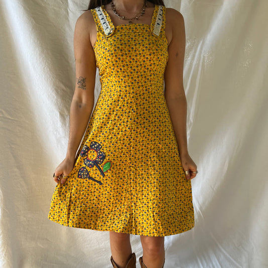 Yellow Floral Dress